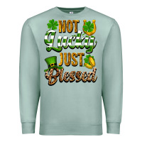 Seafoam St. Patrick's Not lucky just blessed Premium Sweatshirt - OliviaCreatesArt