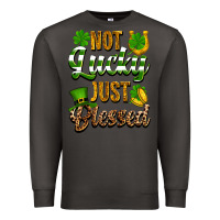 Smoke St. Patrick's Not lucky just blessed Premium Sweatshirt - OliviaCreatesArt