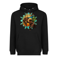 Black gemstone cowboy Heavyweight Hoodie - OliviaCreatesArt