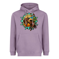 Lavender gemstone cowboy Heavyweight Hoodie - OliviaCreatesArt