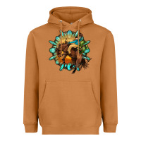 Meerkat gemstone cowboy Heavyweight Hoodie - OliviaCreatesArt