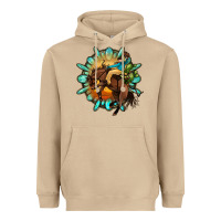 Mushroom gemstone cowboy Heavyweight Hoodie - OliviaCreatesArt