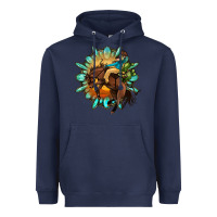 Navy gemstone cowboy Heavyweight Hoodie - OliviaCreatesArt