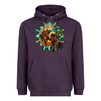 Plum gemstone cowboy Heavyweight Hoodie - OliviaCreatesArt
