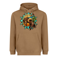 Toasted Coconut gemstone cowboy Heavyweight Hoodie - OliviaCreatesArt