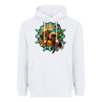 White gemstone cowboy Heavyweight Hoodie - OliviaCreatesArt