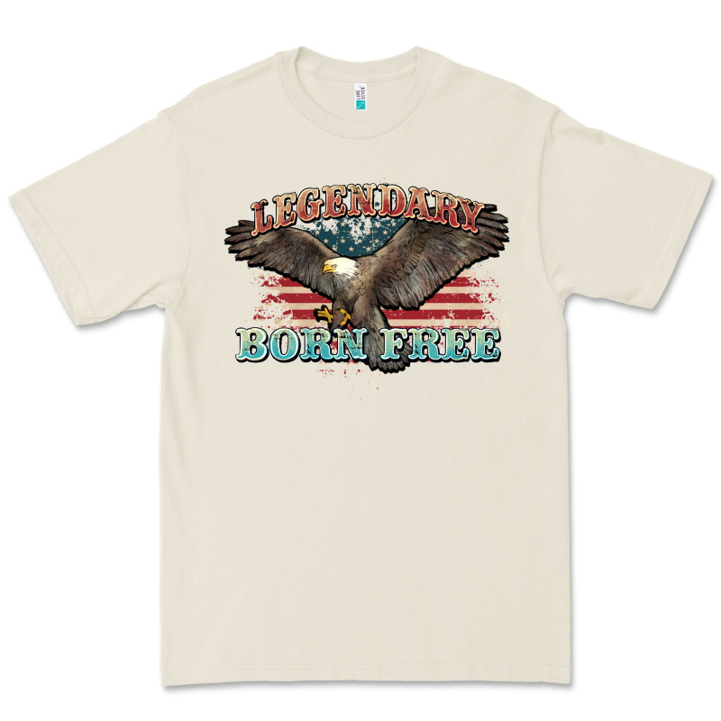 Legendary Born Free Eagle Premium Tee by NancyCooperArtShop | Teevron