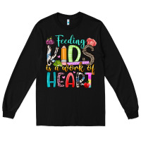 Black feeding kids is a work of heart Long Sleeve Tee - Artiststas
