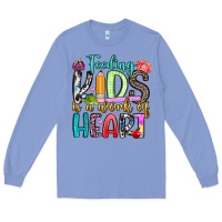 Colony Blue feeding kids is a work of heart Long Sleeve Tee - Artiststas