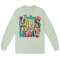Matcha feeding kids is a work of heart Long Sleeve Tee - Artiststas