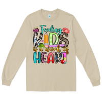 Mushroom feeding kids is a work of heart Long Sleeve Tee - Artiststas