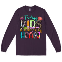 Plum feeding kids is a work of heart Long Sleeve Tee - Artiststas