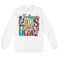 White feeding kids is a work of heart Long Sleeve Tee - Artiststas