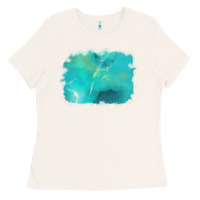 Bone turquoise background Ladies Tee - AdoDesignShop