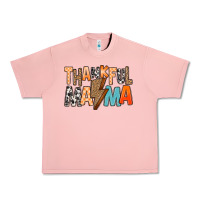 Salmon Thankful Mama Urban Heavy Tee - MaliasSmallBusiness