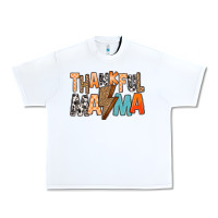 White Thankful Mama Urban Heavy Tee - MaliasSmallBusiness