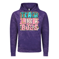 Cloud Purple teach like a boss Vintage Hoodie - NancyCooperArtShop