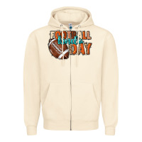 Sandshell Football kinda day Zipper Hoodie - HowdyJamesFarm