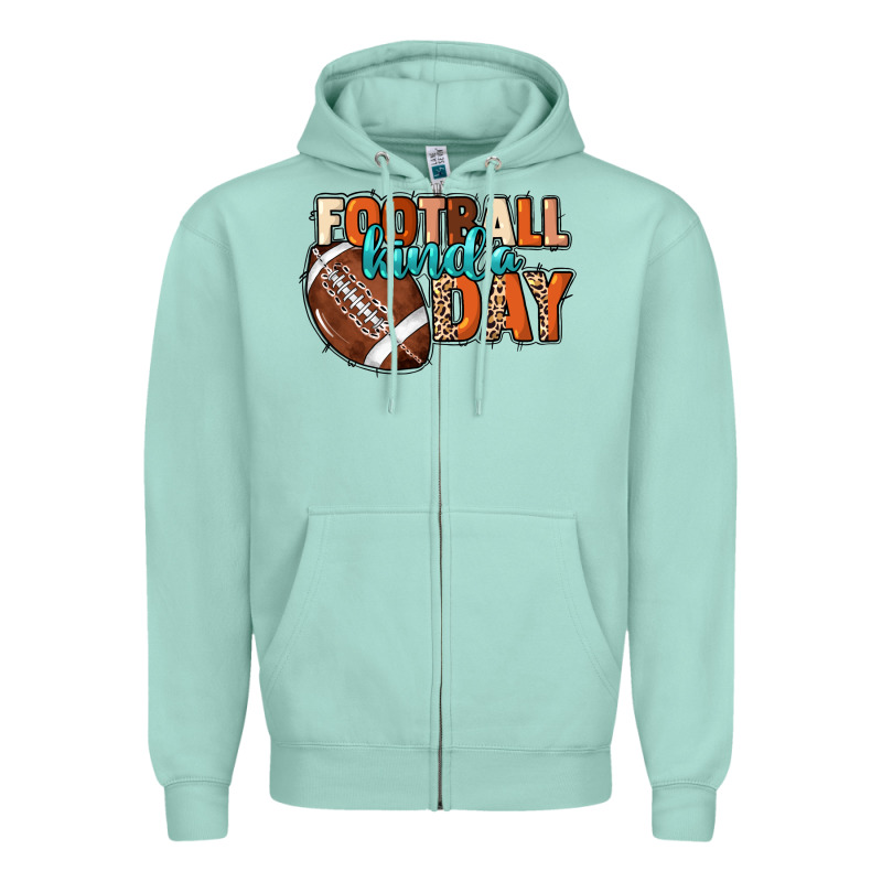 Football Kinda Day Zipper Hoodie by HowdyJamesFarm | Teevron