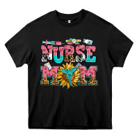 Black nurse mom Heavy Core Tee - AdoDesignShop