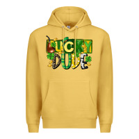 Antique Gold Lucky dude  St. Patrick's Day Premium Hoodie - CowGirlArtShop