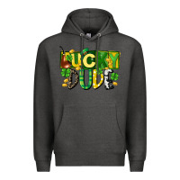 Charcoal Heather Lucky dude  St. Patrick's Day Premium Hoodie - CowGirlArtShop
