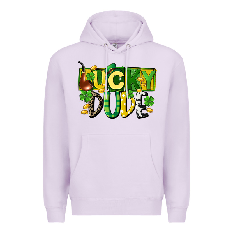 Lucky Dude  St. Patrick's Day Premium Hoodie by CowGirlArtShop | Teevron