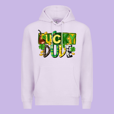 Lucky Dude  St. Patrick's Day Premium Hoodie Designed By Cowgirlartshop