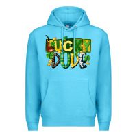 Ocean Blue Lucky dude  St. Patrick's Day Premium Hoodie - CowGirlArtShop