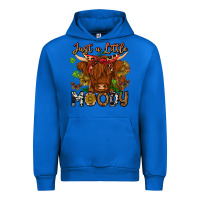 Cobalt Just a Little Moody Urban Hoodie - CowhideDigitalArt