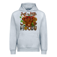 Heather Grey Just a Little Moody Urban Hoodie - CowhideDigitalArt