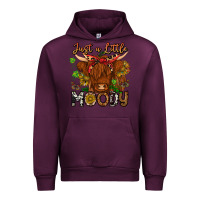 Mauve Wine Just a Little Moody Urban Hoodie - CowhideDigitalArt