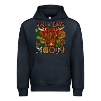 Navy Just a Little Moody Urban Hoodie - CowhideDigitalArt