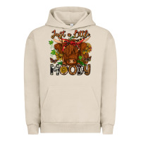 Pigment French Oak Just a Little Moody Urban Hoodie - CowhideDigitalArt