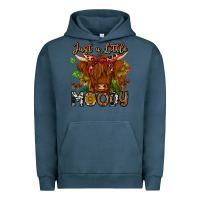 Pigment Midnight Navy Just a Little Moody Urban Hoodie - CowhideDigitalArt