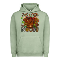 Pigment Oil Green Just a Little Moody Urban Hoodie - CowhideDigitalArt
