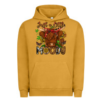 Pigment Peanut Butter Just a Little Moody Urban Hoodie - CowhideDigitalArt
