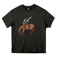 Asphalt bucking bronco cowboy rodeo Heavy Core Tee - Artiststas
