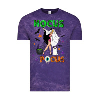 Cloud Purple hocus pocus with witch Vintage Tee - NancyCooperArtShop