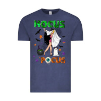 Vintage Denim hocus pocus with witch Vintage Tee - NancyCooperArtShop