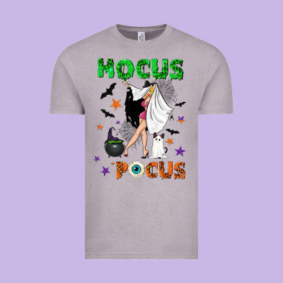 Hocus Pocus With Witch Vintage Tee Designed By Nancycooperartshop