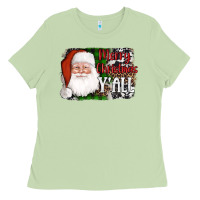 Matcha santa merry christmas y'all Ladies Tee - AdoDesignShop
