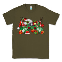 Army Green Christmas Game Controller Classic Tee - MaliasSmallBusiness