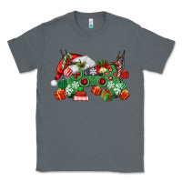 Charcoal Heather Christmas Game Controller Classic Tee - MaliasSmallBusiness