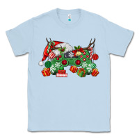 Dusty Blue Christmas Game Controller Classic Tee - MaliasSmallBusiness