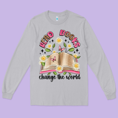 Read Books Change The World Artiststas Long Sleeve Tee Designed By Artiststas