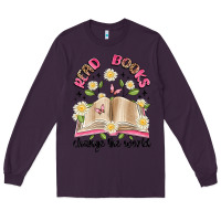 Plum read books change the world artiststas Long Sleeve Tee - Artiststas