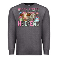 Charcoal Heather Happy Easter Heifers Premium Sweatshirt - OliviaCreatesArt
