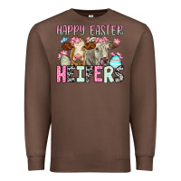 Chestnut Happy Easter Heifers Premium Sweatshirt - OliviaCreatesArt