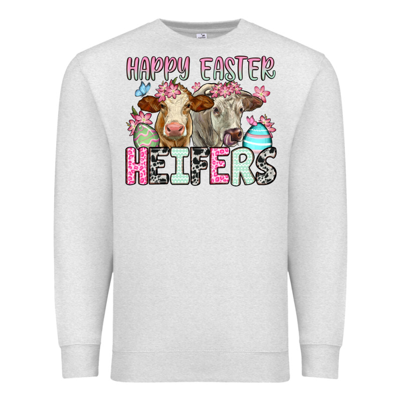 Happy Easter Heifers Premium Sweatshirt by OliviaCreatesArt | Teevron